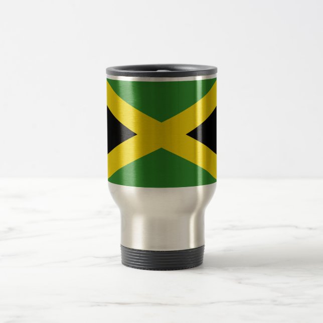 Caneca de viagem com bandeira da Jamaica (Centro)