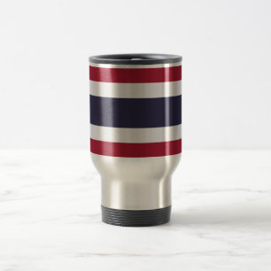 Caneca de Viagem com Bandeira da Tailândia