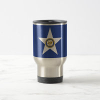 Caneca de viagem com Bandeira de Houston, Texas, E