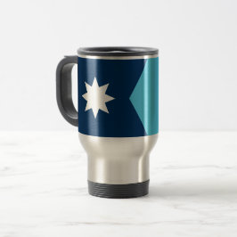 Caneca de Viagem com Bandeira de Minnesota, EUA