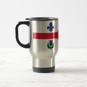 Caneca de Viagem com Bandeira de Montreal, Canadá