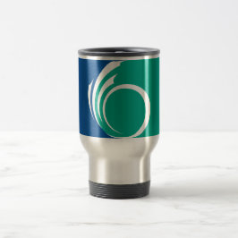 Caneca de Viagem com Bandeira de Ottawa, Canadá