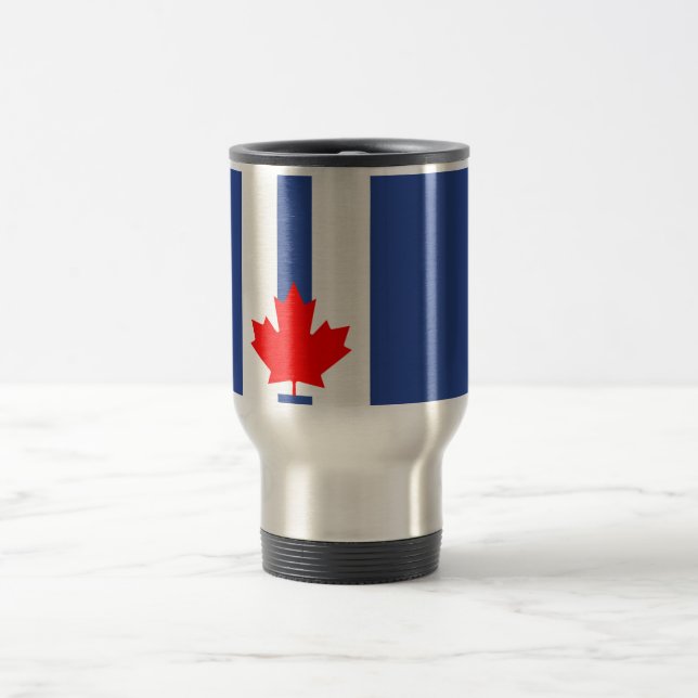 Caneca de Viagem com Bandeira de Toronto, Canadá (Centro)