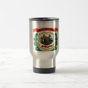 Caneca de viagem com Bandeira do Estado da Virgíni