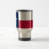 Caneca de viagem com Bandeira do Estado do Texas -
