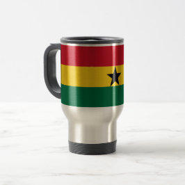 Caneca de viagem com Bandeira do Gana