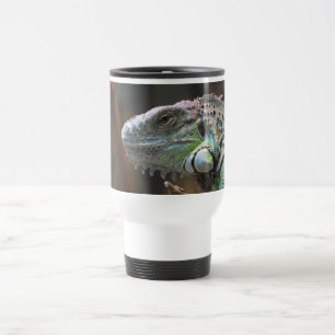 Caneca de viagem com cabeça de lagarto Iguana colo