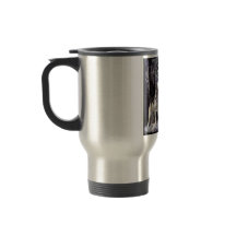 Caneca de viagem com cena do lobo do urro