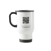 Caneca de viagem com código QR
