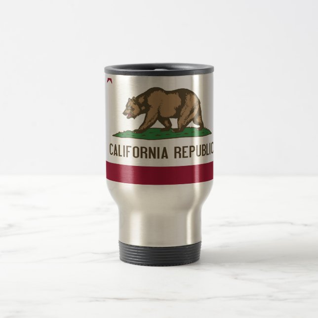 Caneca de viagem com Flag of California State - EU (Centro)