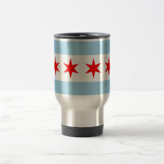 Caneca de viagem com Flag of Chicago - EUA