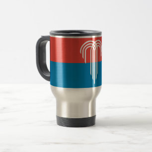 Caneca de viagem com Flag of Kansas City, Missouri