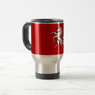 Caneca de viagem com Flag of Kent, Inglaterra