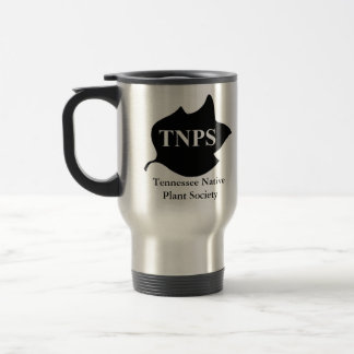 Caneca de viagem com logotipo da folha do álamo de