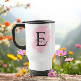Caneca de Viagem com Monograma Personalizável e Ac