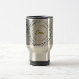 Caneca de Viagem com Nome ou Inicial Personalizado