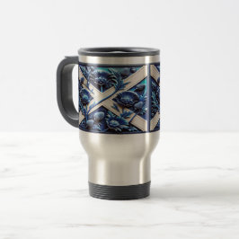 Caneca de viagem com o Scottish Thistles Design