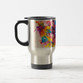 Caneca de viagem com Padrão de Flores