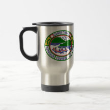 Caneca de viagem com patches de treinamento de tri