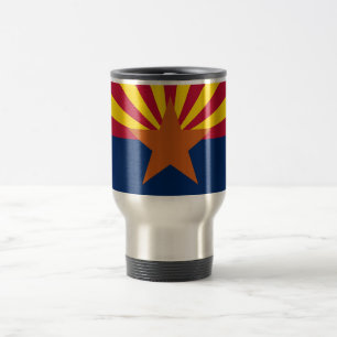 Caneca de viagem com pavilhão do Estado da Arizona