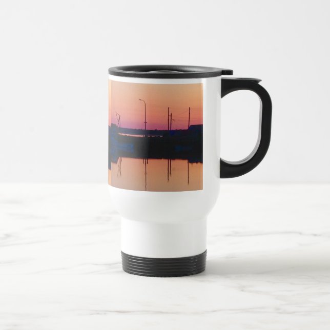 Caneca de viagem com um belo porto fotográfico por (Direita)