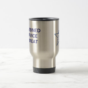 Caneca de viagem combinada da retirada do serviço