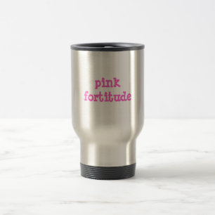 Caneca de viagem cor-de-rosa da fortaleza