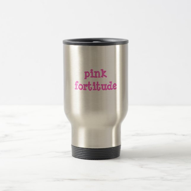 Caneca de viagem cor-de-rosa da fortaleza (Centro)
