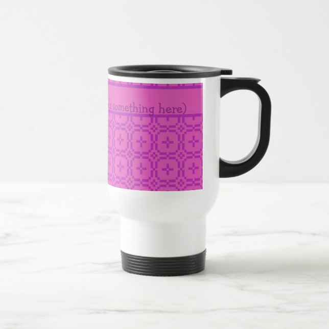 Caneca de viagem cor-de-rosa para personalizar a t (Direita)