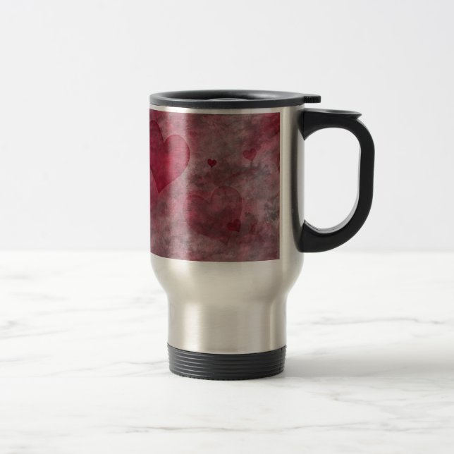 caneca de viagem "Corações" (Direita)