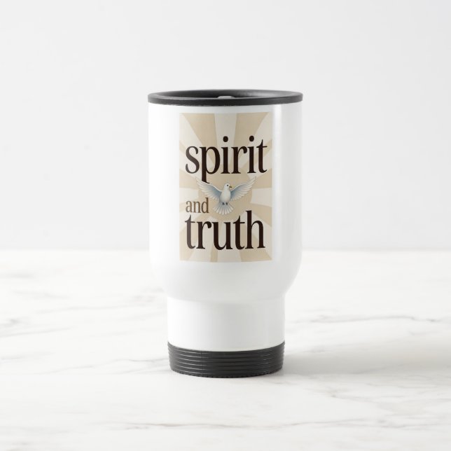 Caneca de Viagem Cristã Espírito e Verdade (Centro)