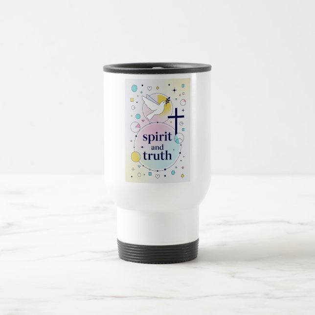 Caneca de Viagem Cristã Espírito e Verdade (Centro)