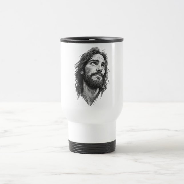 Caneca de Viagem Cristã Jesus Cristo (Centro)