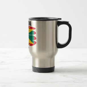 Caneca de viagem da bandeira de Grenada