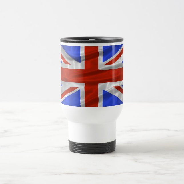Caneca de viagem da bandeira de Reino Unido (Centro)