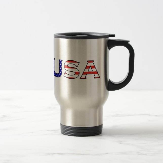 Caneca de viagem da bandeira dos Estados Unidos (Direita)