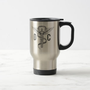 Caneca de viagem da C.C. do emblema da