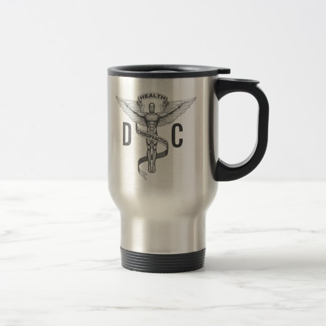Caneca de viagem da C.C. do emblema da (Direita)