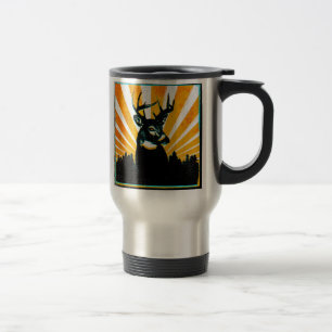 Caneca de viagem da caça do fanfarrão dos cervos