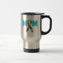 Caneca de viagem da consciência do autismo da mamã