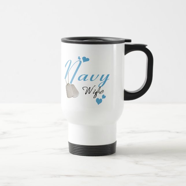 Caneca de viagem da esposa do marinho (Direita)