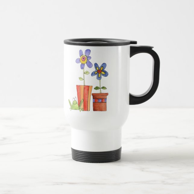 Caneca de viagem da flor e do sapo (Direita)