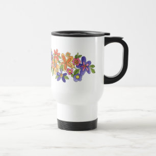 Caneca de viagem da flor e do sapo