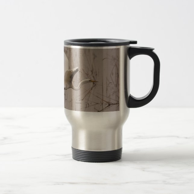 Caneca de Viagem da Garça-branca-grande (Direita)