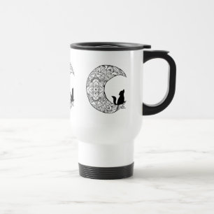 Caneca de viagem da lua da violeta