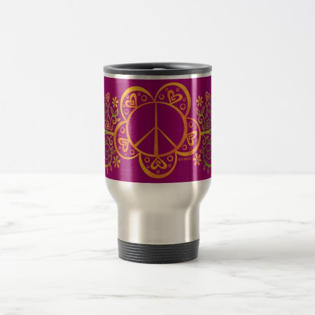 Caneca de viagem da PAZ (Centro)