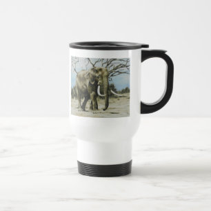 Caneca de viagem da pintura a óleo do elefante