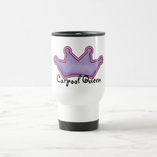 Caneca de viagem da rainha do Carpool