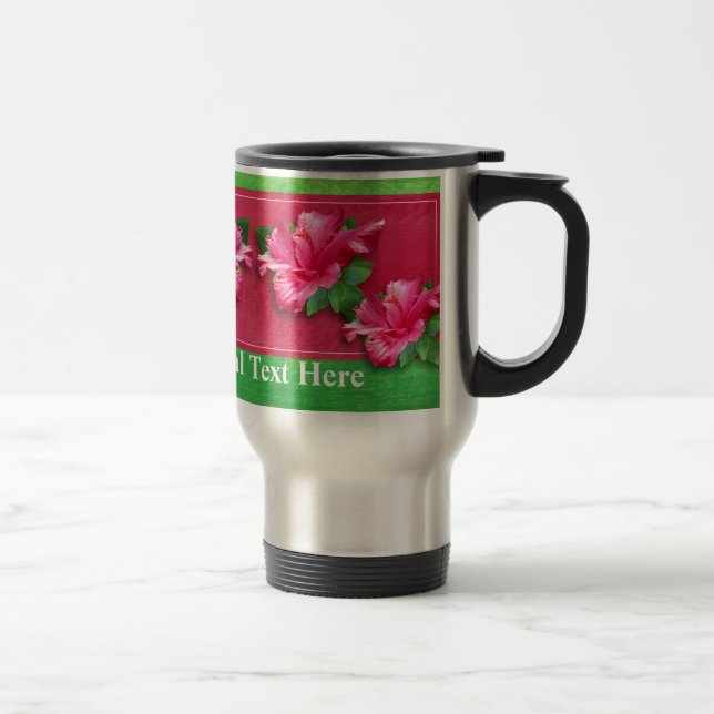Caneca de viagem da rainha do hibiscus (Direita)
