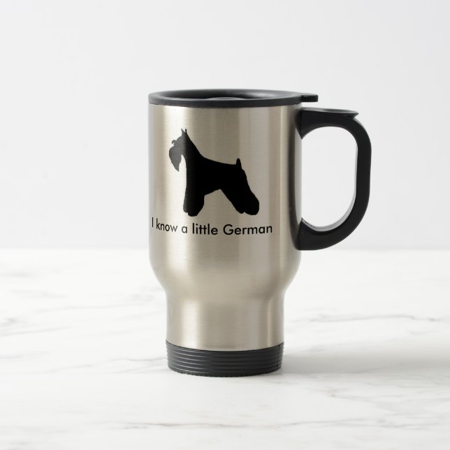 Caneca de viagem da regra dos Schnauzers (Direita)